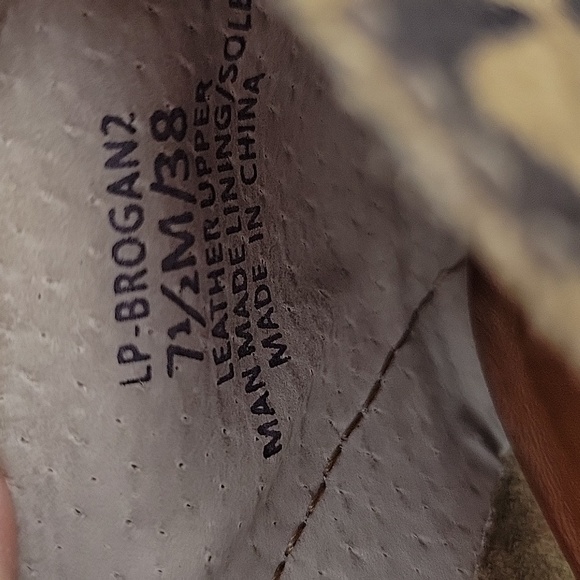 Lucky Brand Brogan 2 Leopard Print Leather Loafers Size 7.5 - Picture 14 of 14